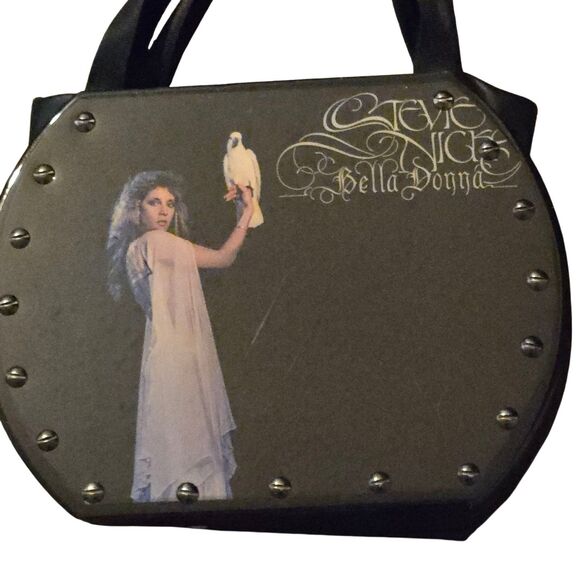 VTG Vinyl Record Purse Bella Donna Stevie Nicks Handbag Purse Parrot - Picture 7 of 14
